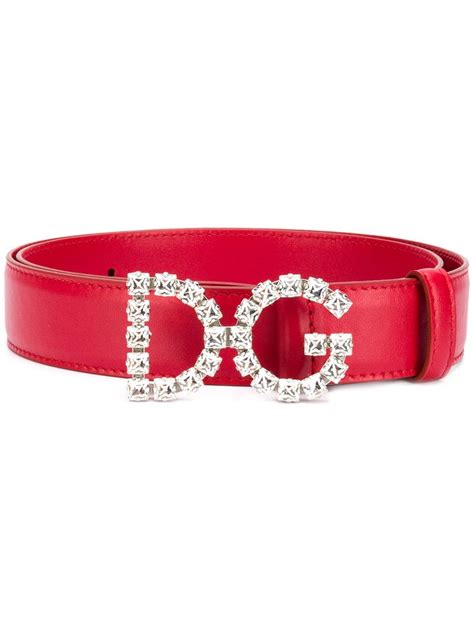 dolce and gabbana red belt